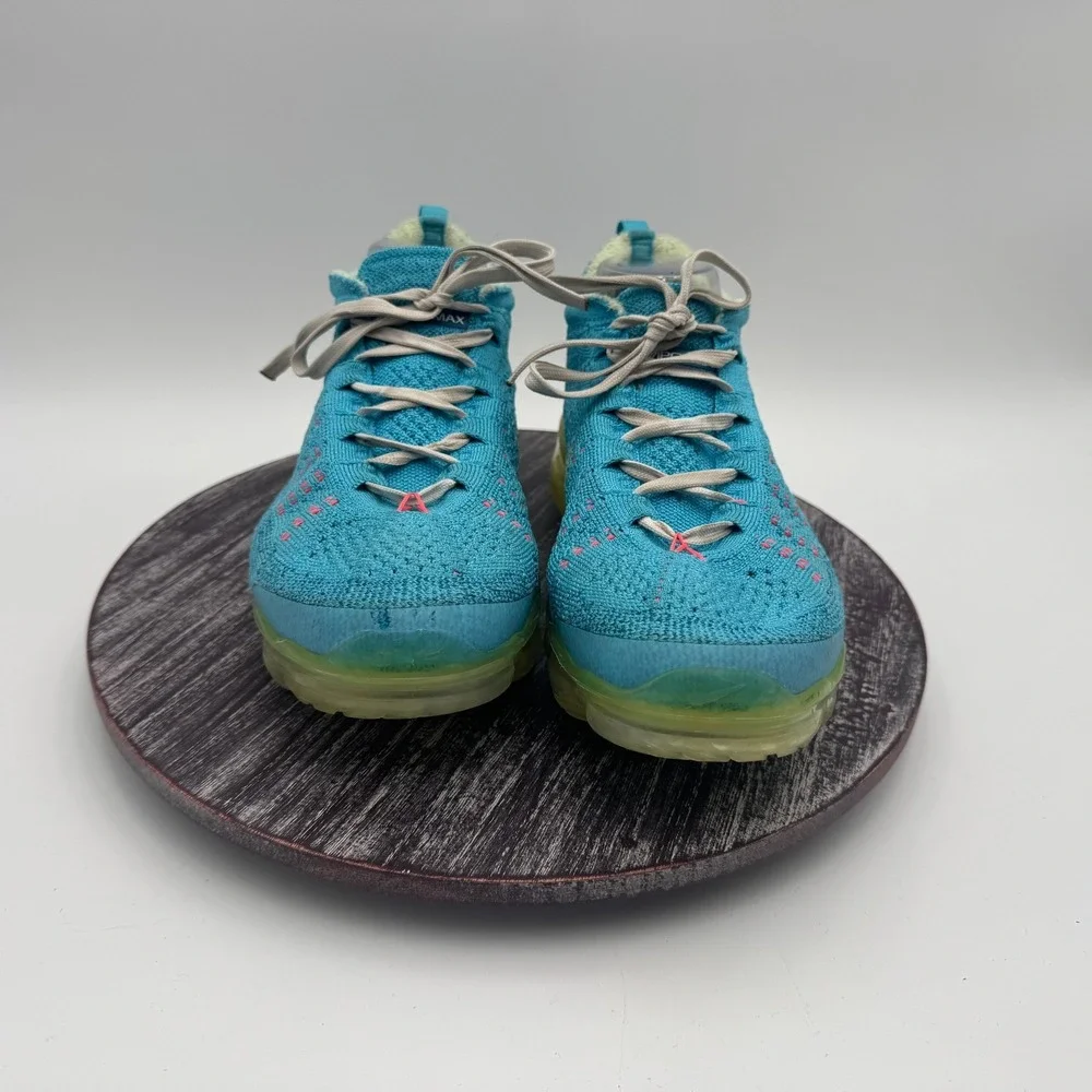 Nike Air VaporMax Flyknit 3 Sneakers Mens 9 Blue Volt‎ Running Shoes DV1628-400